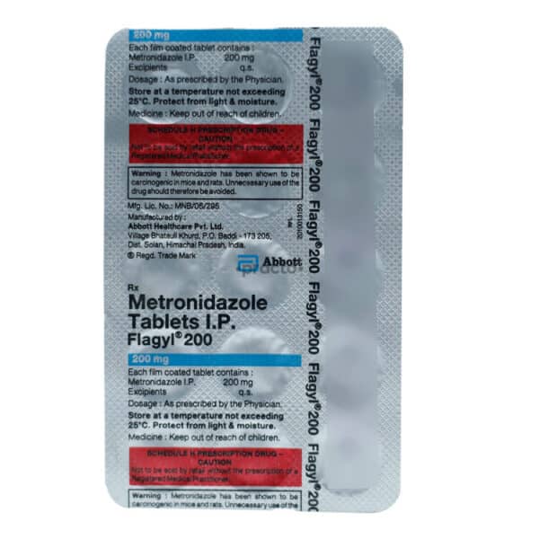 metronidazole 200 mg tablet