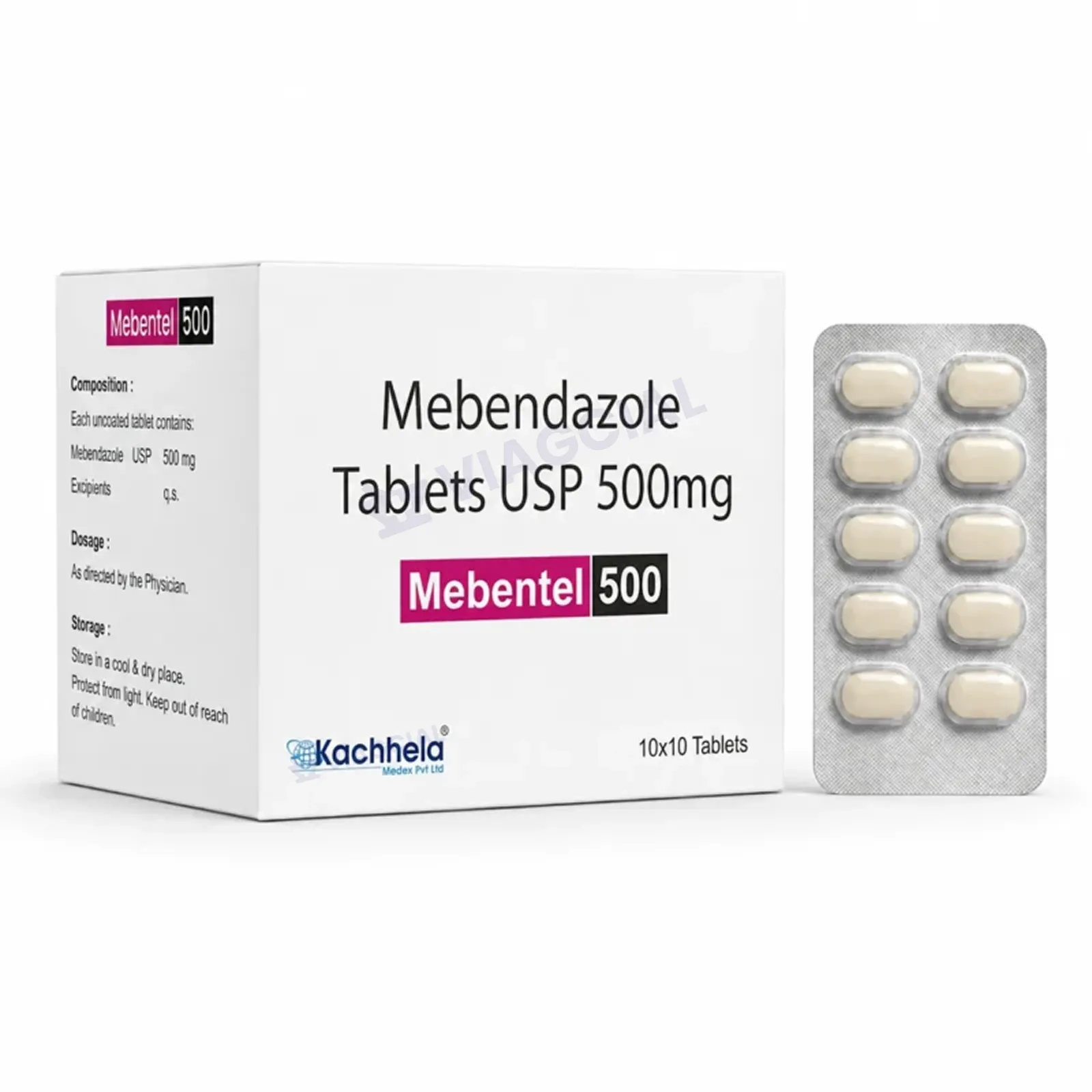 Mebendazole 500 mg (Mebentel 500) 1 Mebendazole 500 mg (Mebentel 500)