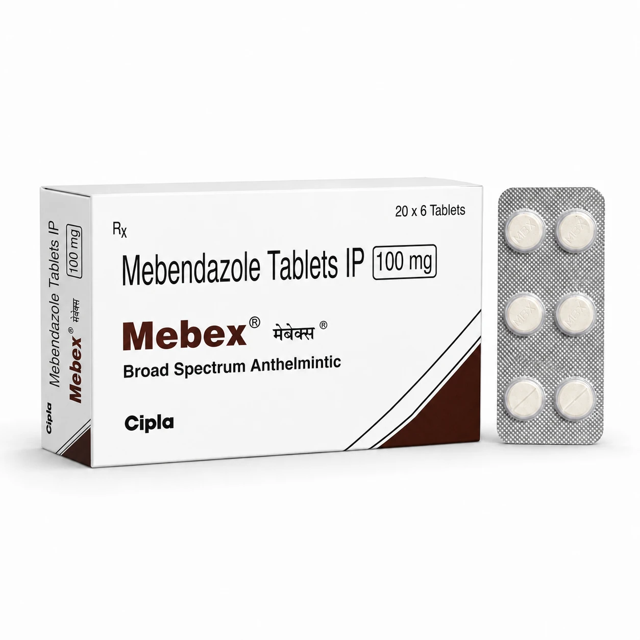 Mebex (Mebendazole 100mg) 1 Mebex (Mebendazole 100mg)