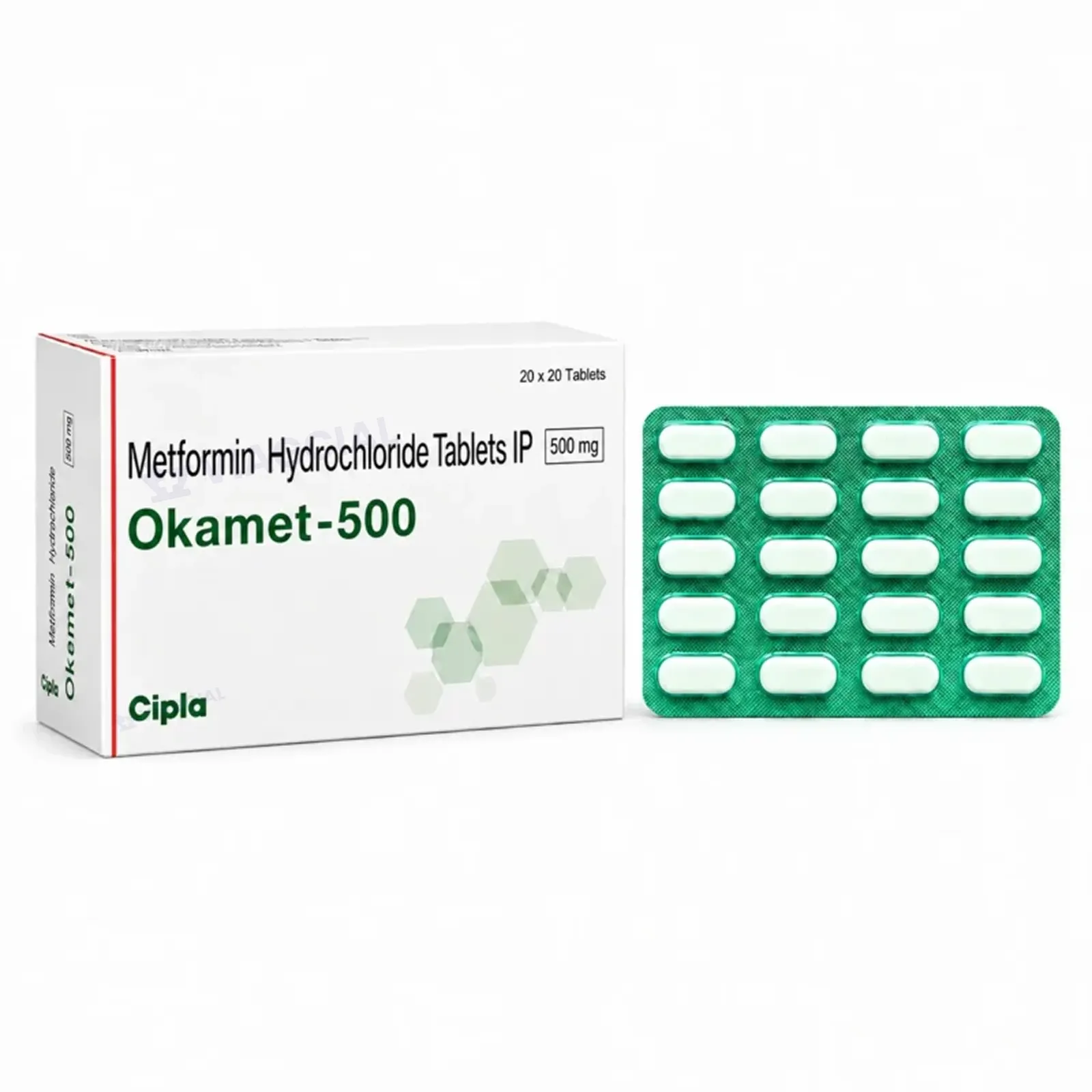 Okamet (Metformin 500mg) 1 Okamet (Metformin 500mg)