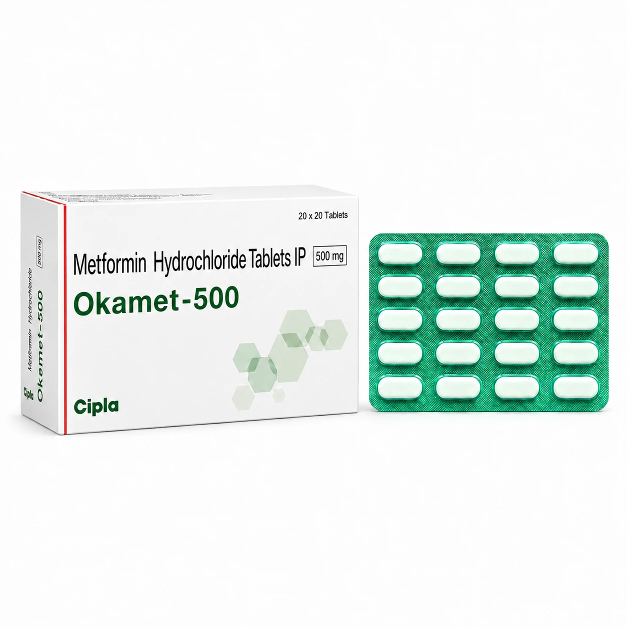 Okamet (Metformin 500mg) 1 Okamet (Metformin 500mg)
