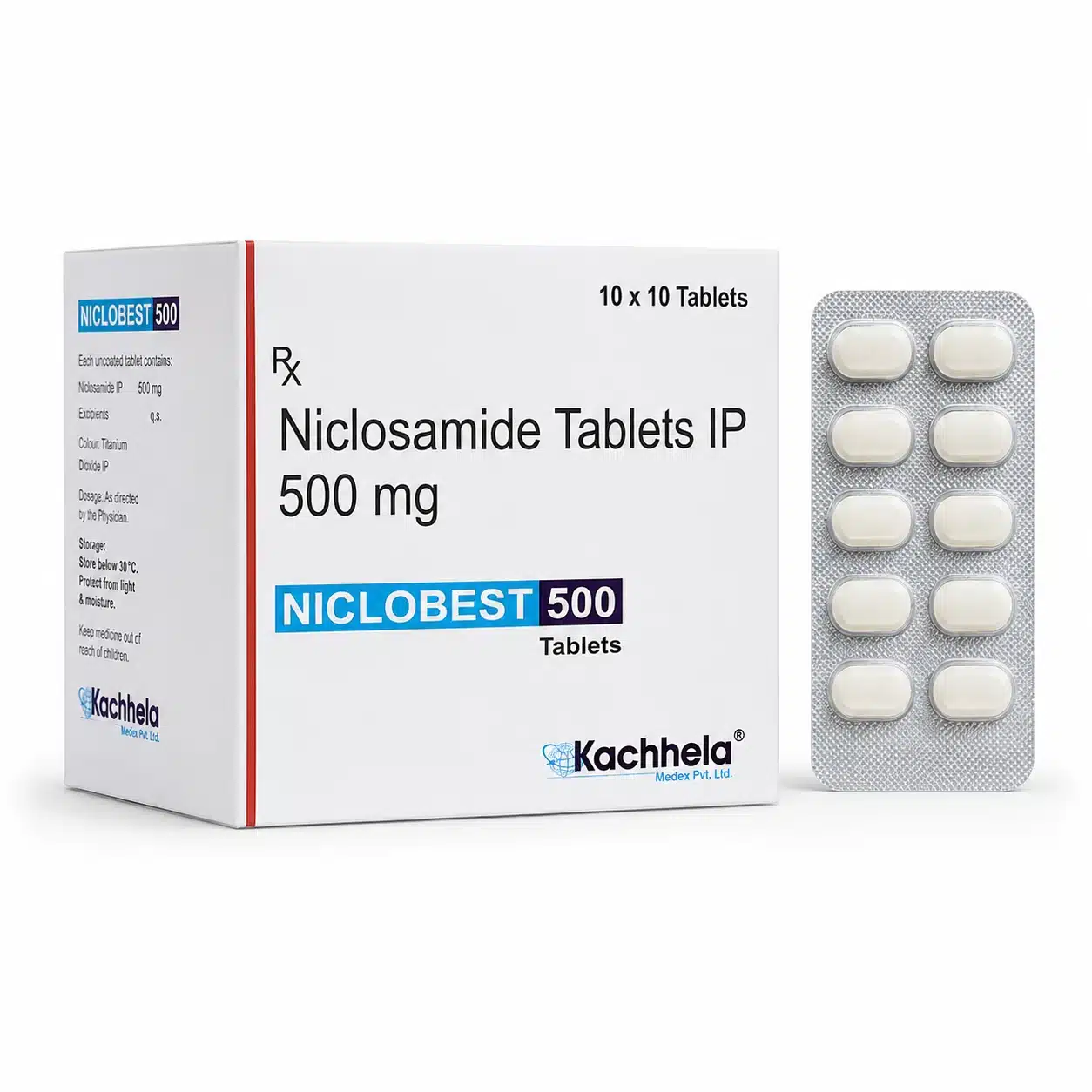 Niclobest 500 Mg (Niclosamide) 1 Niclobest 500 Mg (Niclosamide)