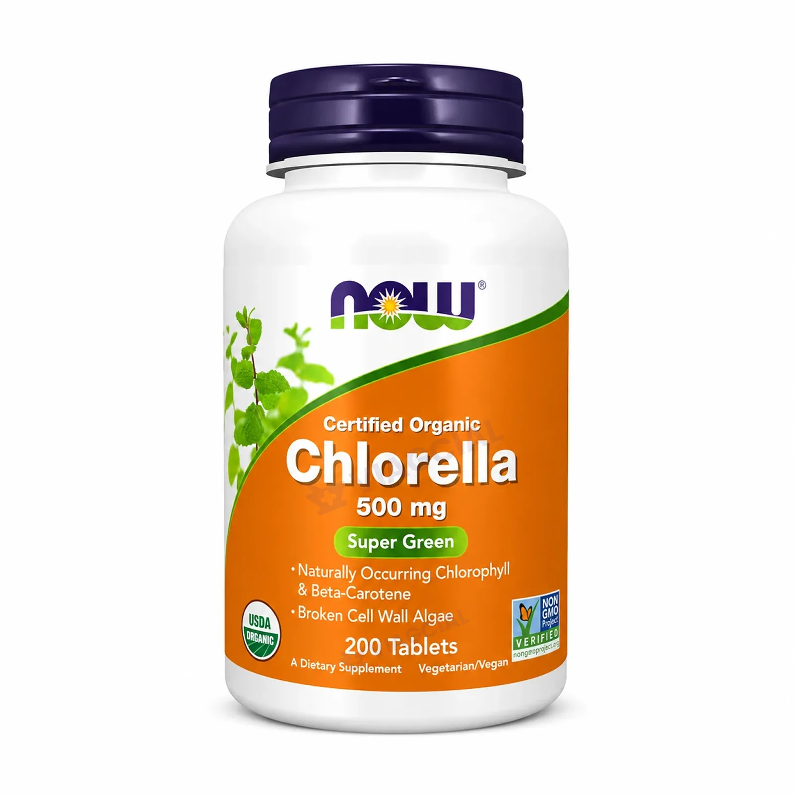 Organic Chlorella 500mg 200 Tablets (Now Foods) 1 Organic Chlorella 500mg 200 Tablets (Now Foods)