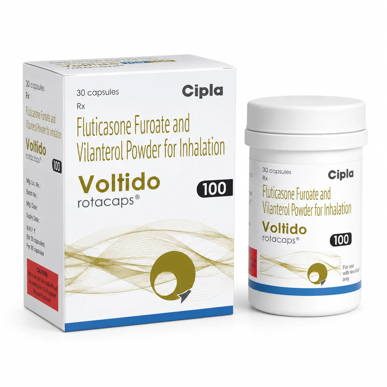 Voltido 100 MCG ( Fluticasone & Vilantrol ) 1 Voltido 100 MCG ( Fluticasone & Vilantrol )