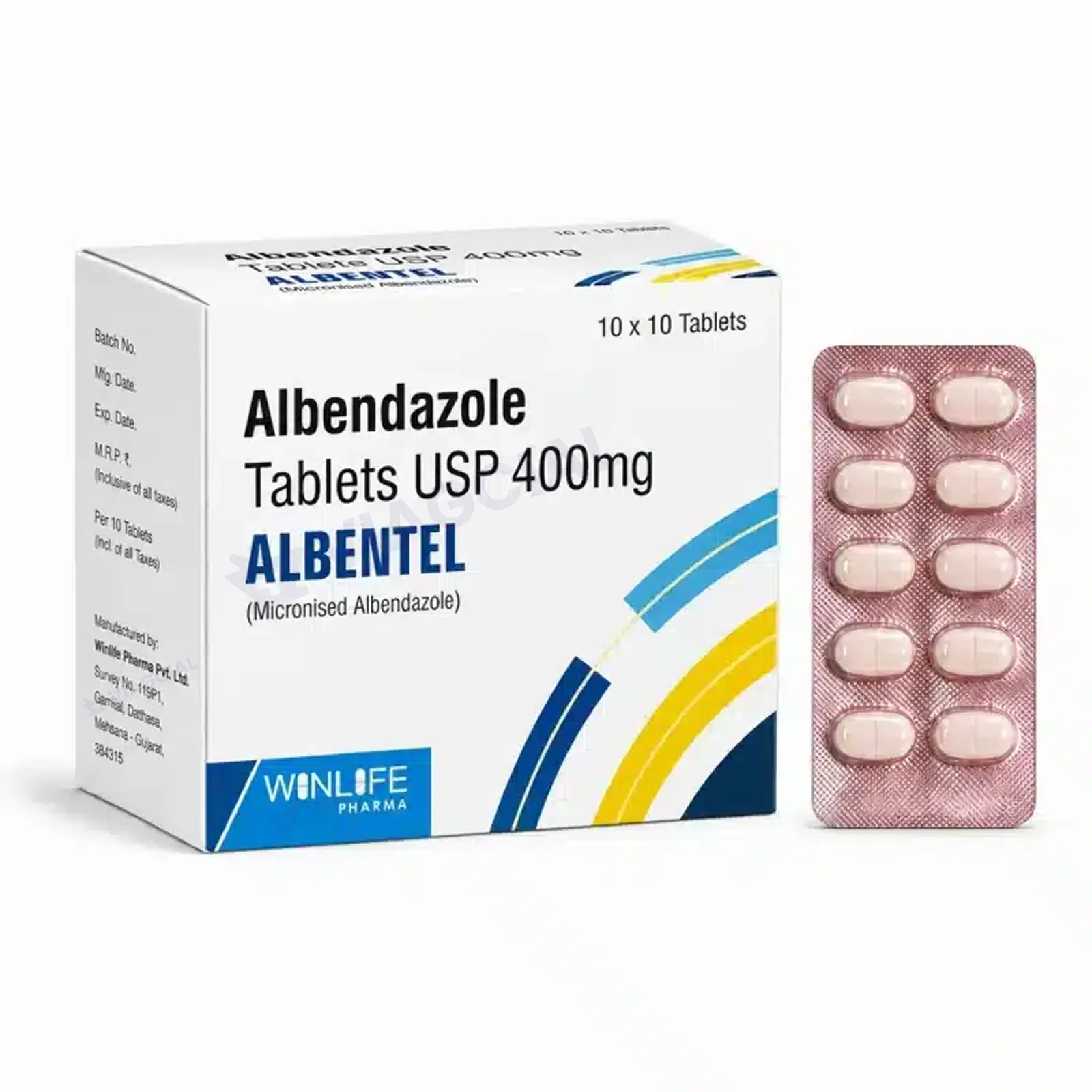 Albendazole Tablets USP 400mg (Albentel) 1 Albendazole Tablets USP 400mg (Albentel)