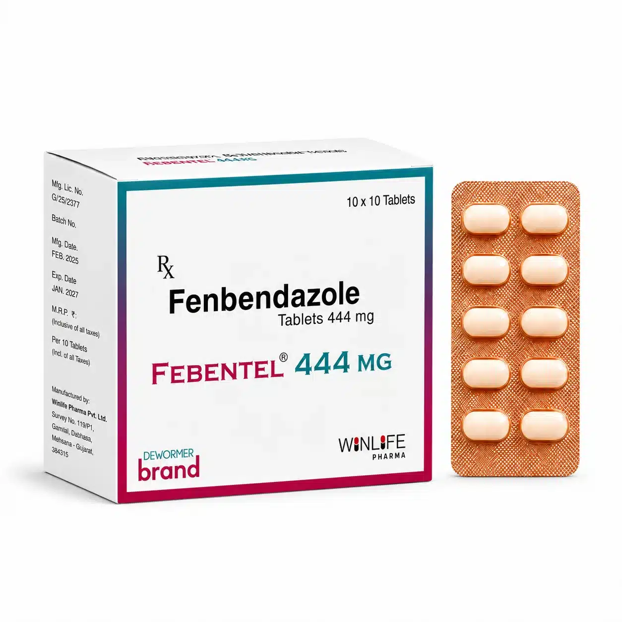 Fenbendazole Tablets 444 mg (FEBENTEL) 1 Fenbendazole Tablets 444 mg (FEBENTEL)