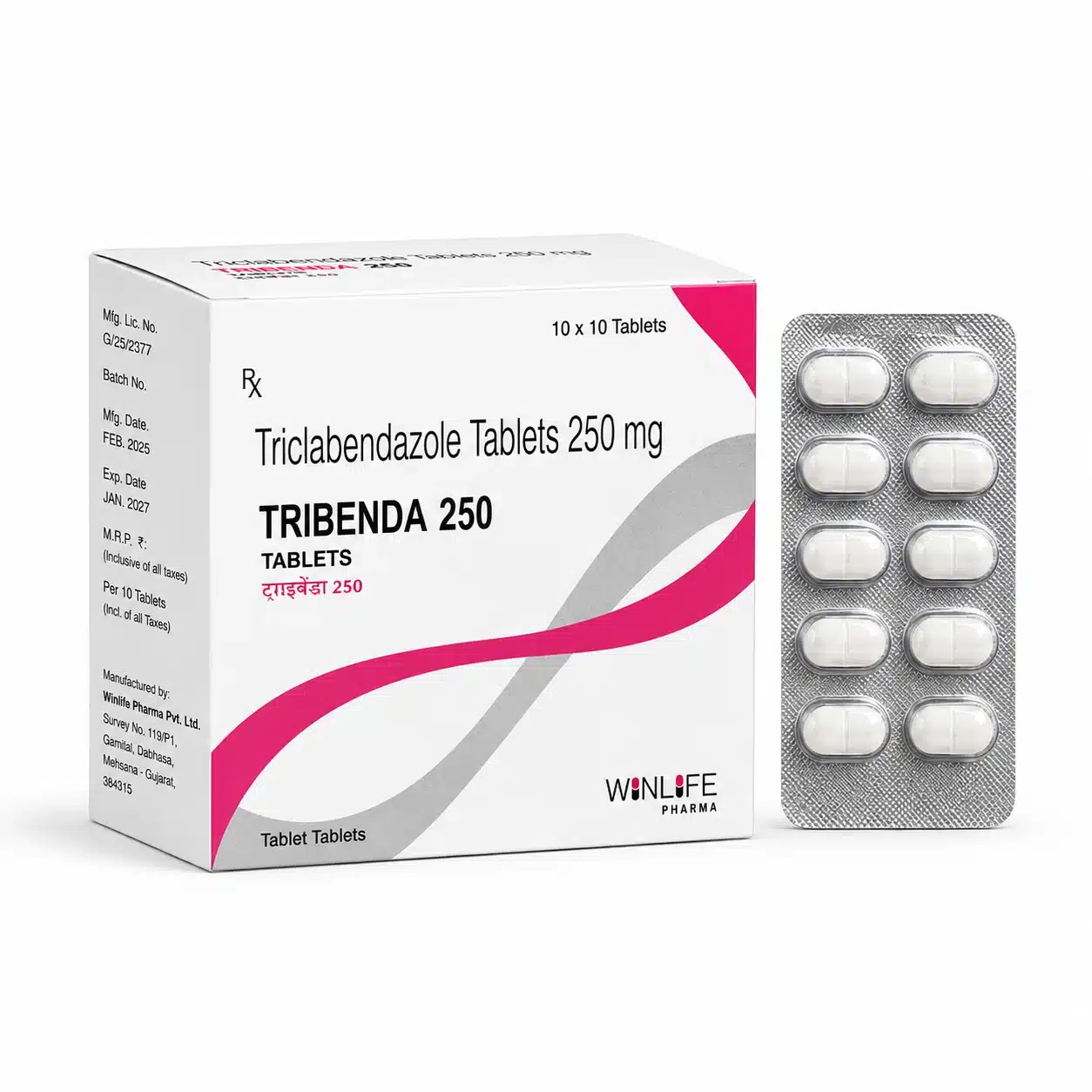 Triclabendazole 250 (Tribenda 250mg) 1 Triclabendazole 250 (Tribenda 250mg)